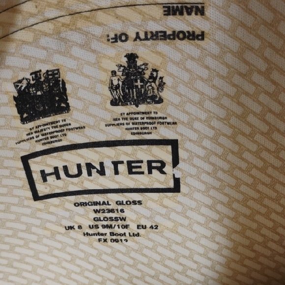 SALE! Hunter Original Gloss Dark Green Buckle Rain Boots Sz.9 #204 CRATE - Picture 9 of 10